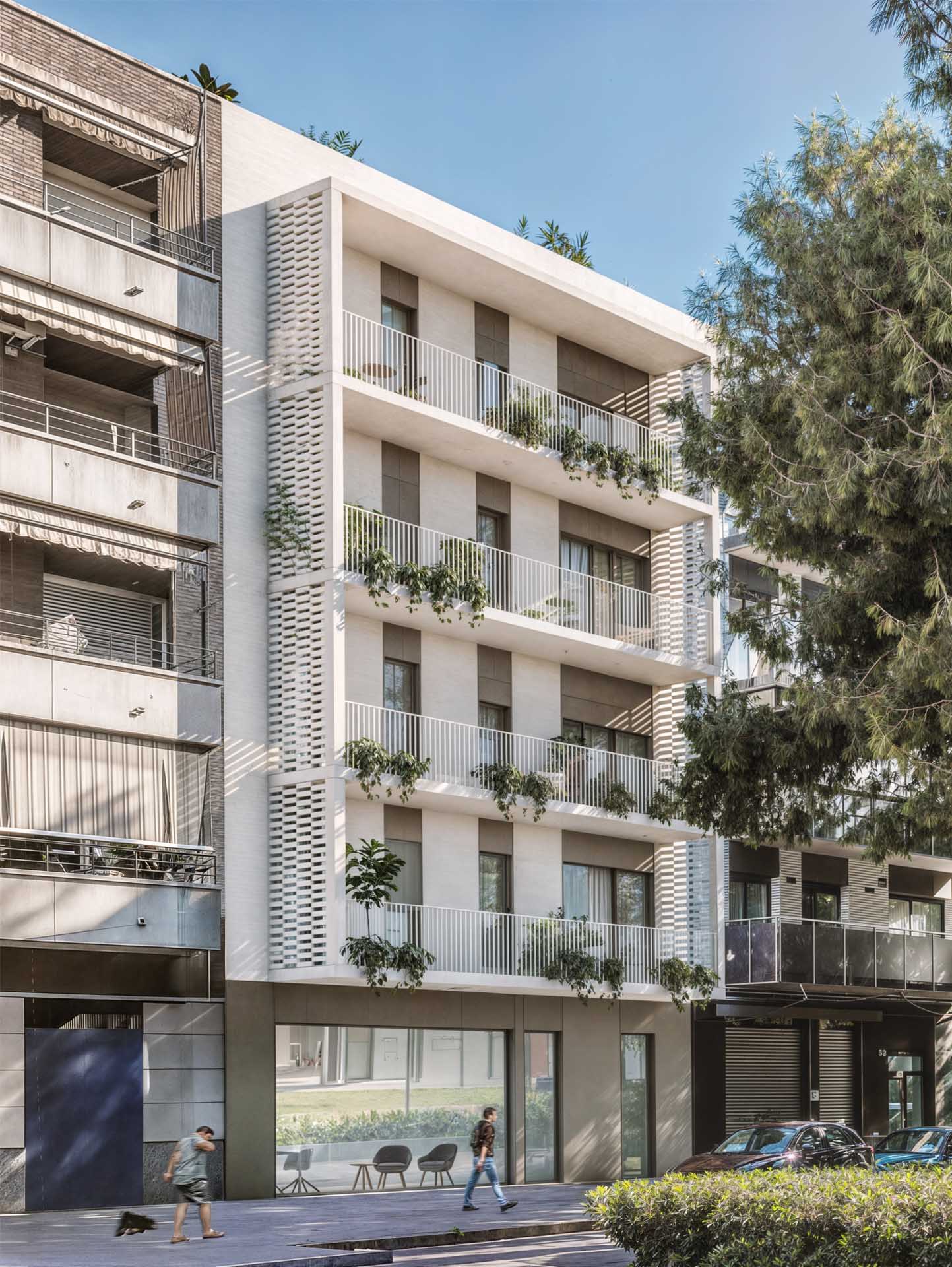 B460 – Viladecans render façana